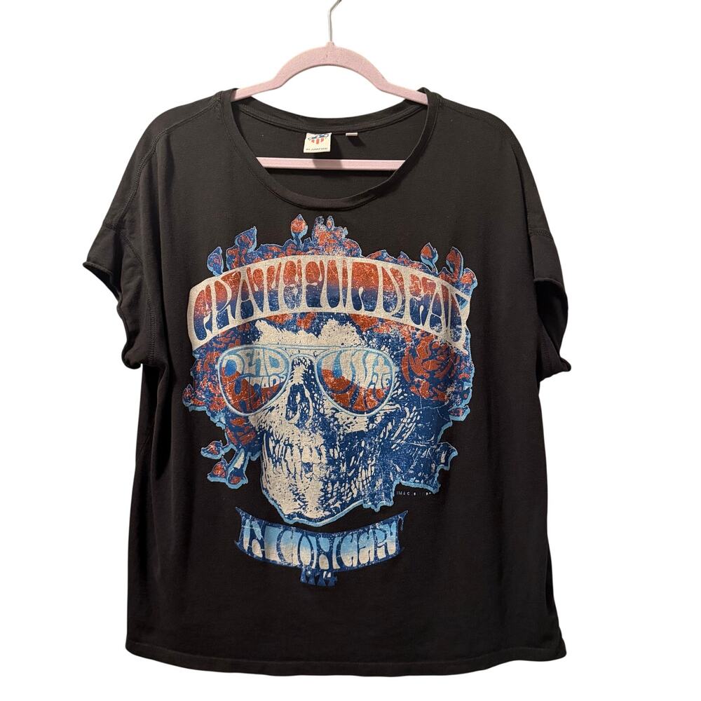 Junk Food Grateful Dead women tee shirt black